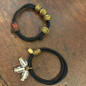 Colette Malouf set of 2 Y2K 90-00 pony hair ties BNWT